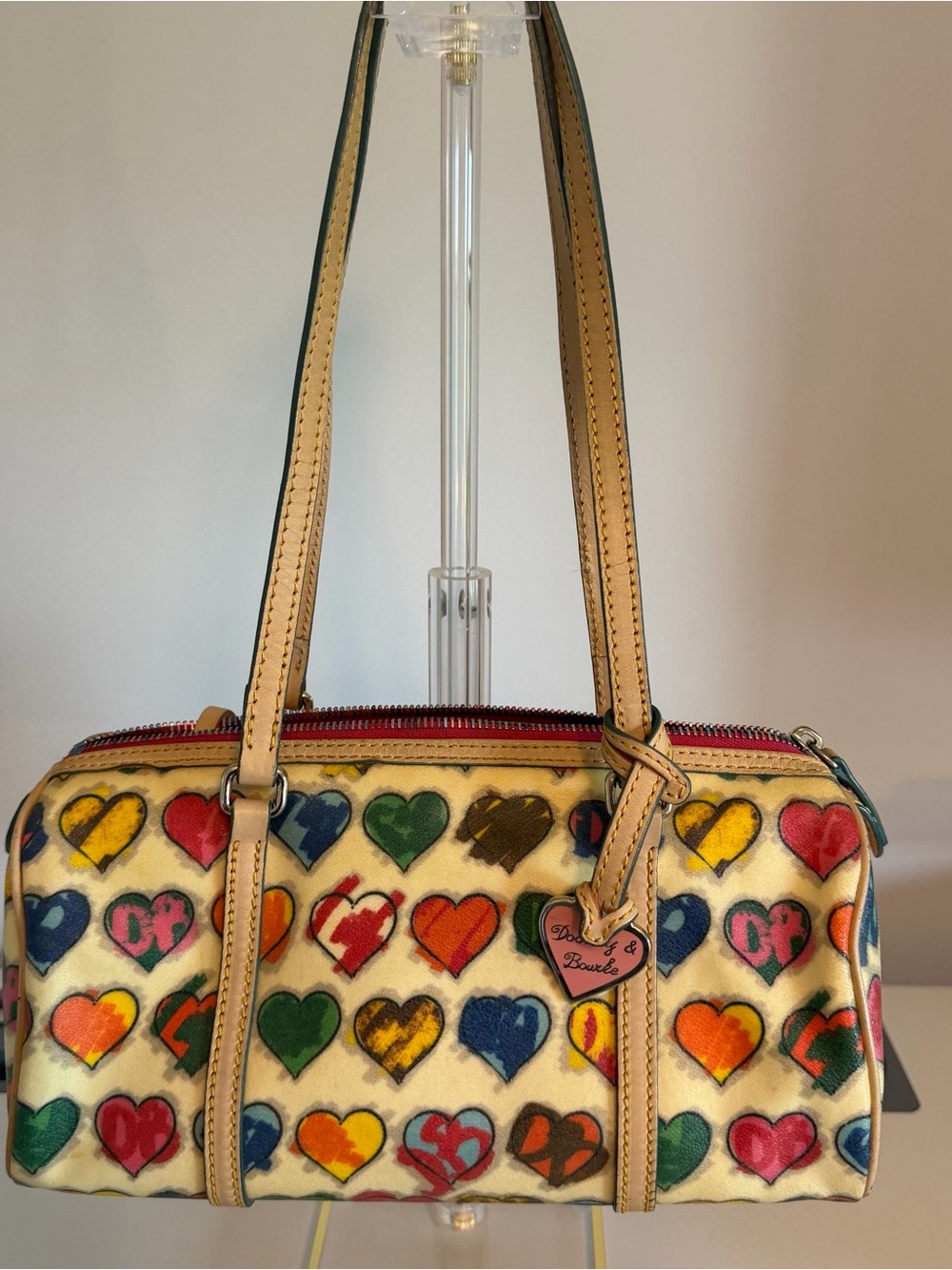 Vintage Y2K Dooney & Bourke Barrel Shoulder Bag